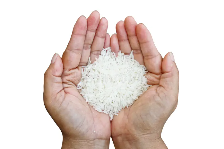 A handful of rice